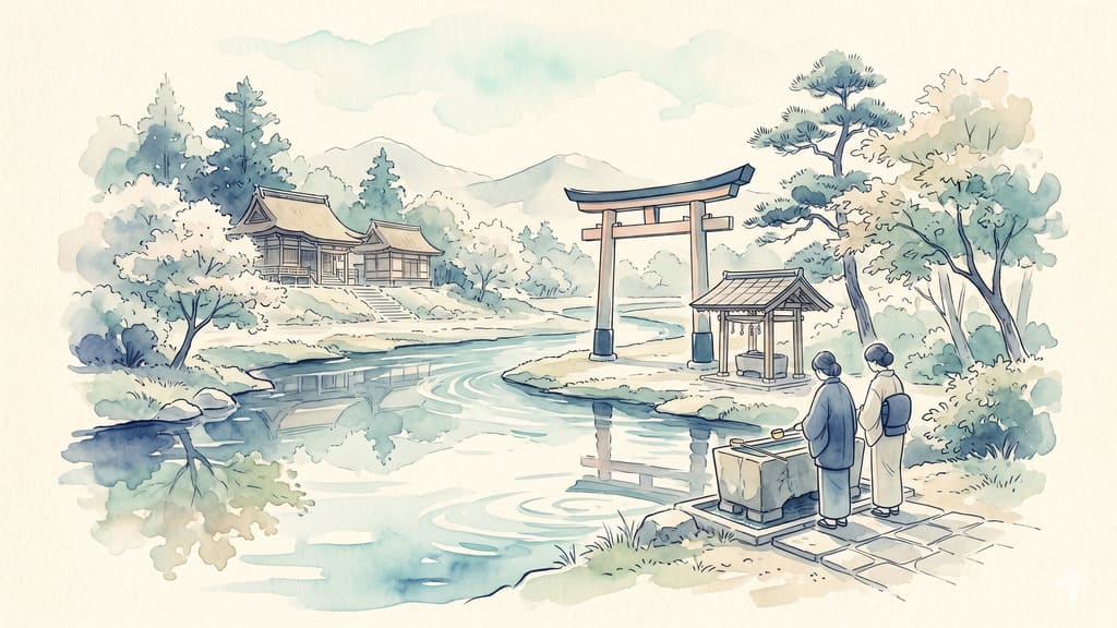 水の属性の神様と相性の良い神社